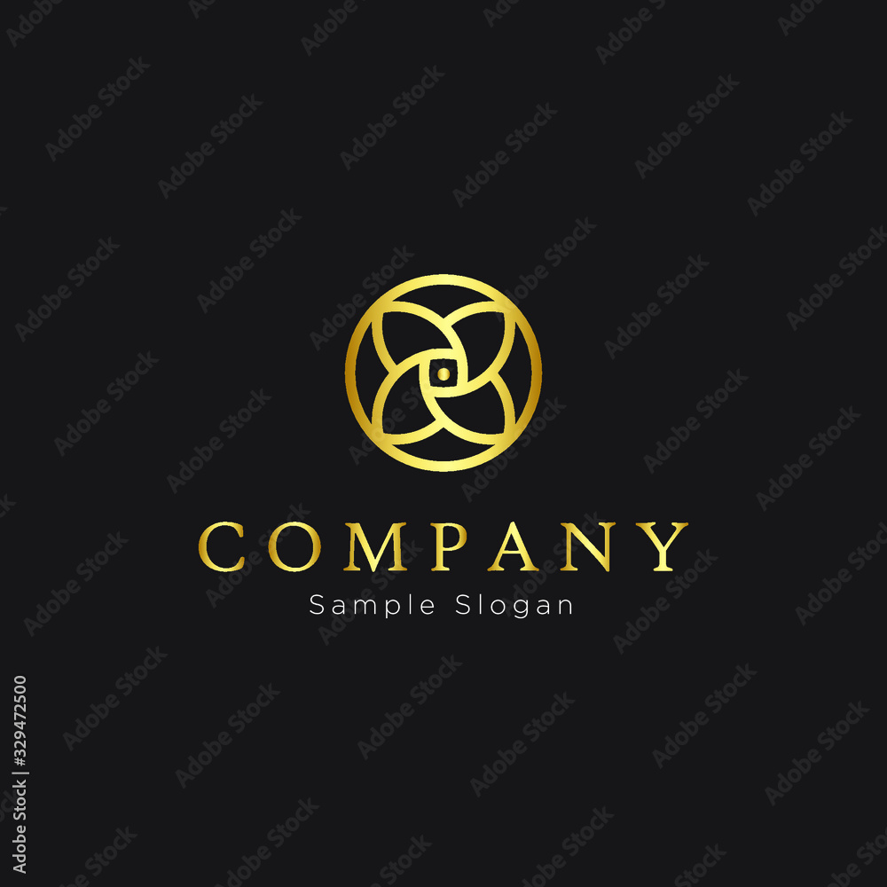 Exclusive Golden Circle Logo Design Exclusive Golden Circle Logo Design