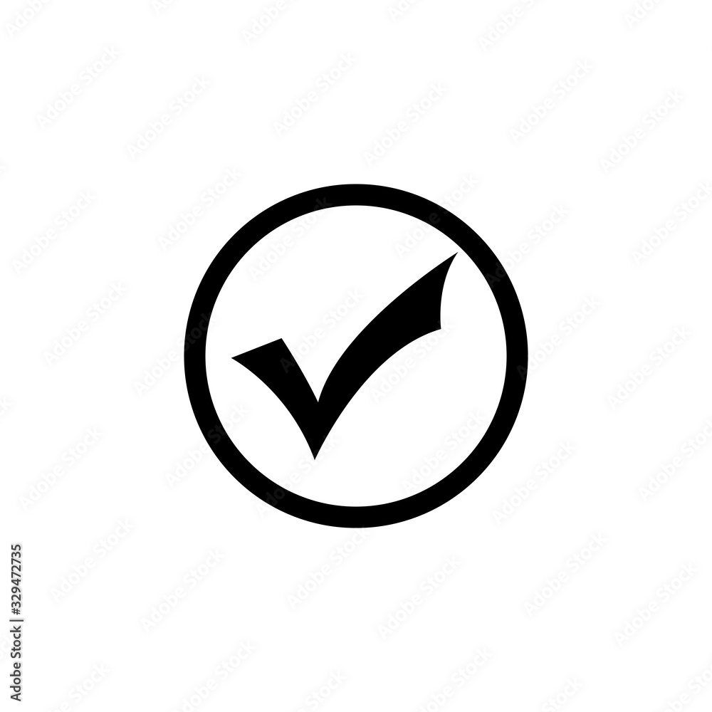 Check mark icon. Design template vector Check mark icon. Design template vector