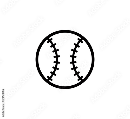 Baseball icon vector logo design template