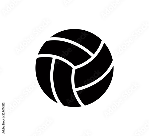 Volley ball icon vector logo design template