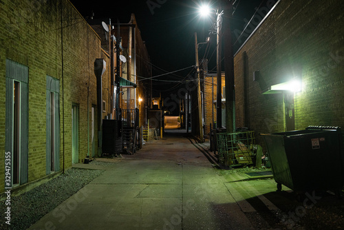 alleyway at night