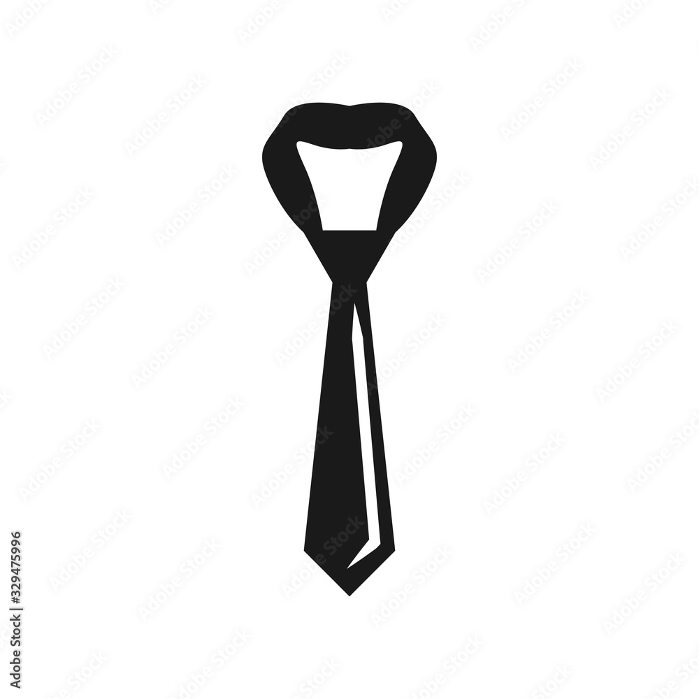 Tie graphic design template vector isolated