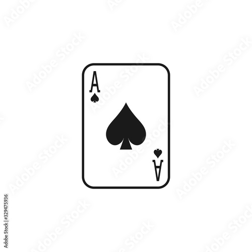 Ace graphic design template vector isolated