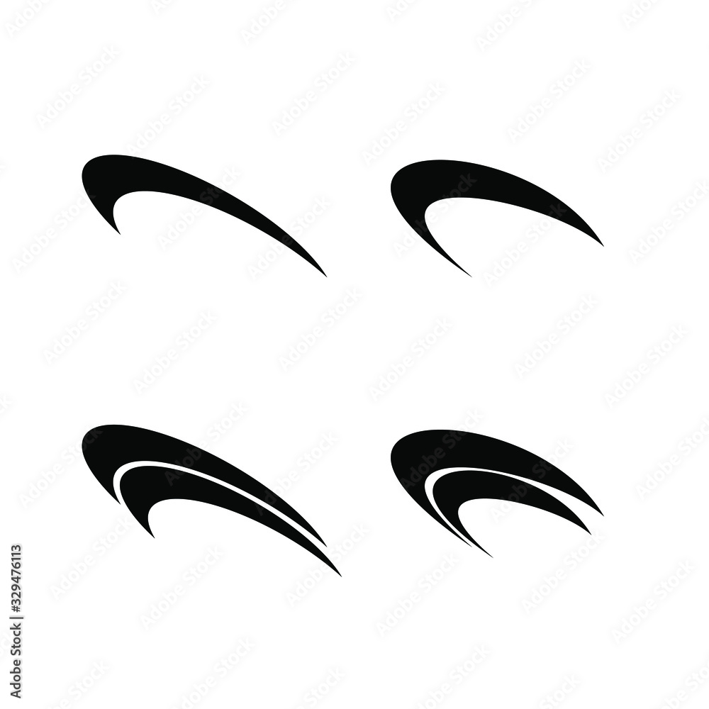 collection minimal swoosh logo icon design vector illustration collection minimal swoosh logo icon design vector illustration