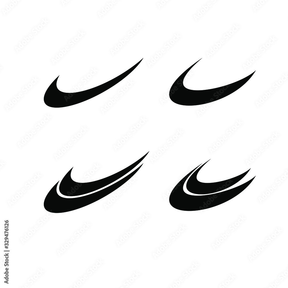 collection minimal swoosh logo icon design vector illustration collection minimal swoosh logo icon design vector illustration