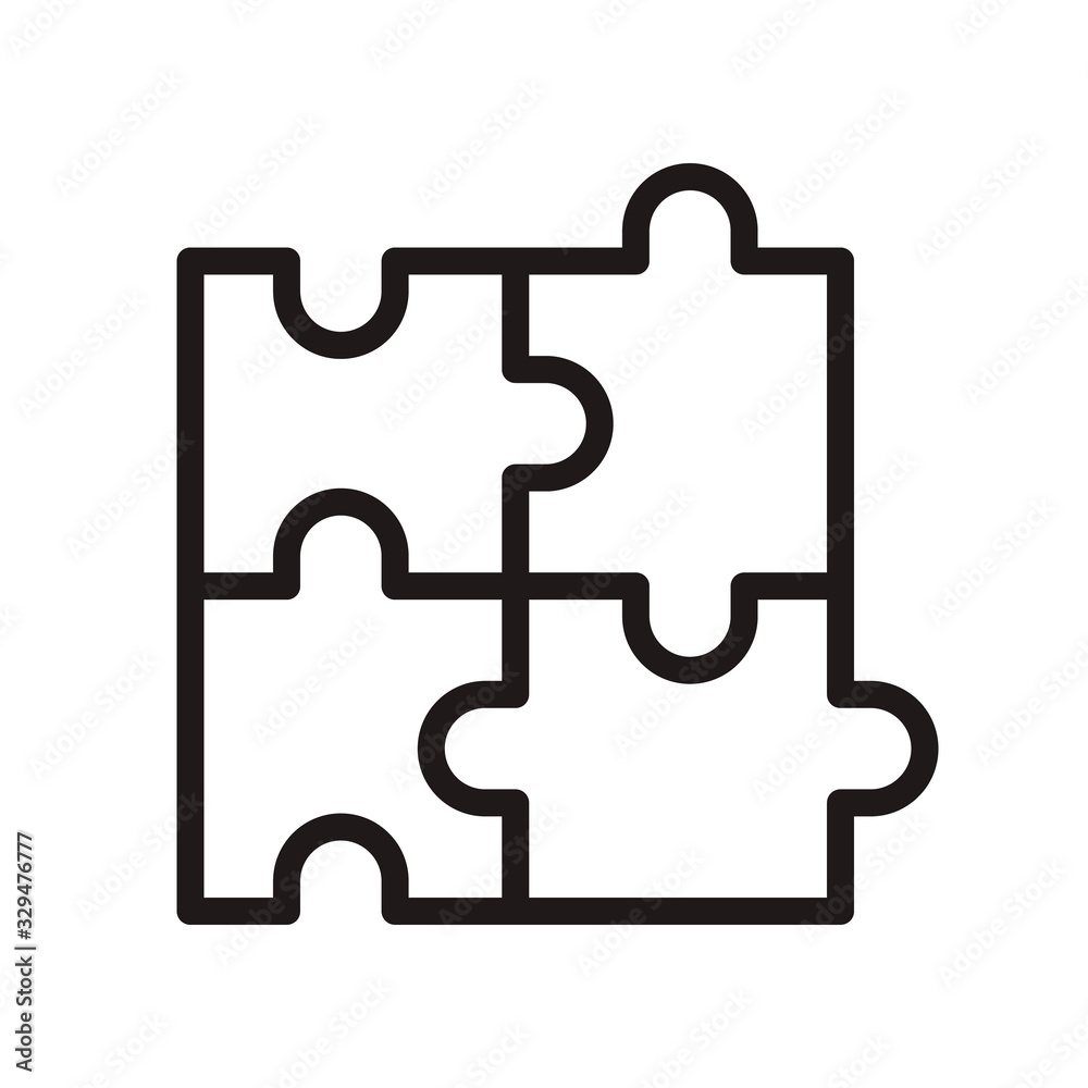 Puzzle icon. Vector graphic illustration. Suitable for website design, logo, app, template, and ui. EPS 10. Puzzle icon. Vector graphic illustration. Suitable for website design, logo, app, template, and ui. EPS 10.