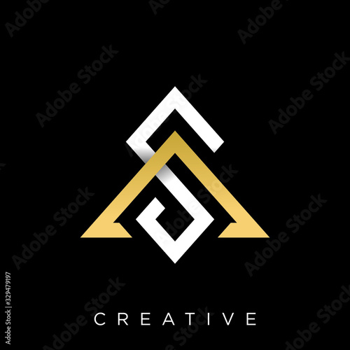 sa logo design vector