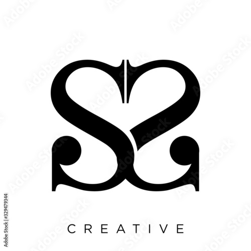 ss luxury logo design photo