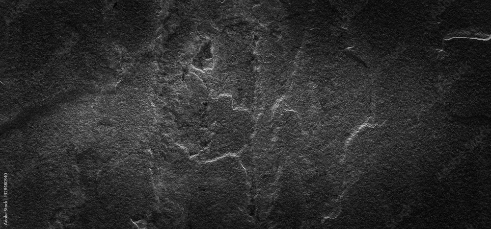 Naklejka premium Dark grunge texture background black paper