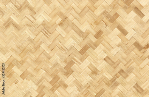 Bamboo handicraft weave Thai style pattern nature texture background