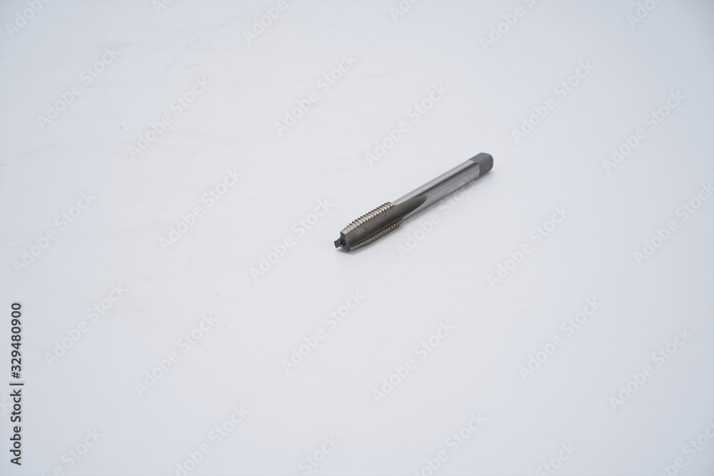 Various sizes of electric drill bit on white background, Various sizes of electric drill bit on white background,