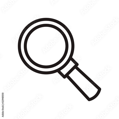 Magnifying glass icon. Vector graphic illustration. Suitable for website design, logo, app, template, and ui. EPS 10.