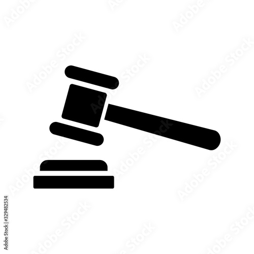 gavel law icon vector