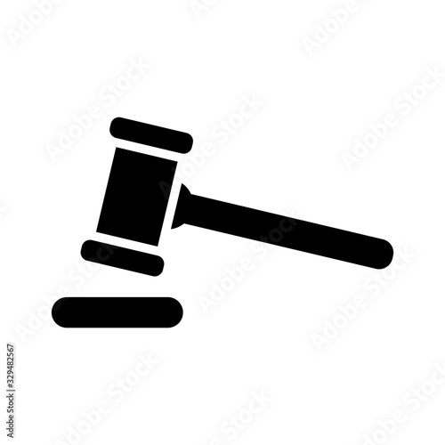 gavel law icon vector