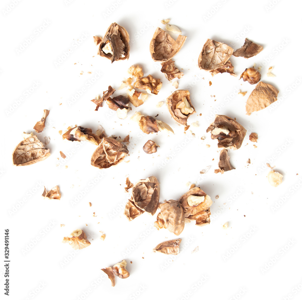 Walnuts isolated on a white background Walnuts isolated on a white background