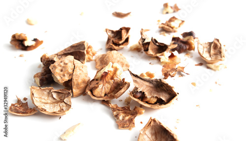 Walnuts isolated on a white background