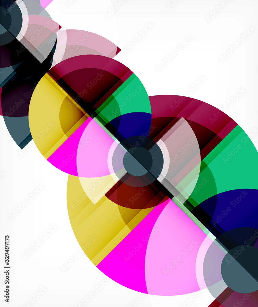 Abstract background, circle and triangle design round shapes overlapping. Geometric trendy template. Vector Illustration For Wallpaper, Banner, Background, Card, Book Illustration, landing page Abstract background, circle and triangle design round shapes overlapping. Geometric trendy template. Vector Illustration For Wallpaper, Banner, Background, Card, Book Illustration, landing page