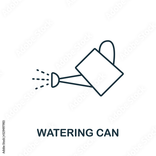 Watering Can icon from garden collection. Simple line Watering Can icon for templates, web design and infographics