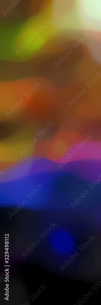 Obraz premium smooth iridescent vertical format background graphic with very dark blue, very dark pink and dark khaki colors and space for text or image