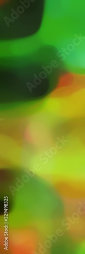 unfocused bokeh vertical format background graphic with olive drab, golden rod and very dark green colors space for text or image