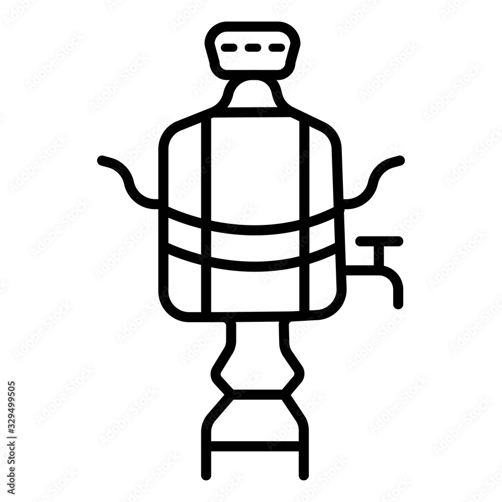 Azerbaijan tea samovar line icon. linear style sign for mobile concept and web design. Traditional Russian Samovar outline vector icon. Symbol, logo illustration. Vector graphics Azerbaijan tea samovar line icon. linear style sign for mobile concept and web design. Traditional Russian Samovar outline vector icon. Symbol, logo illustration. Vector graphics