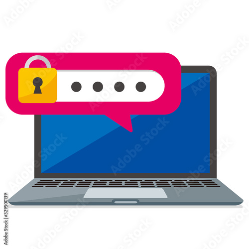 secure flat icon illustration vector 