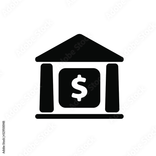 bank icon on white background 