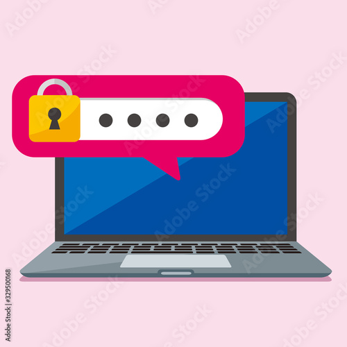 secure flat icon illustration vector 