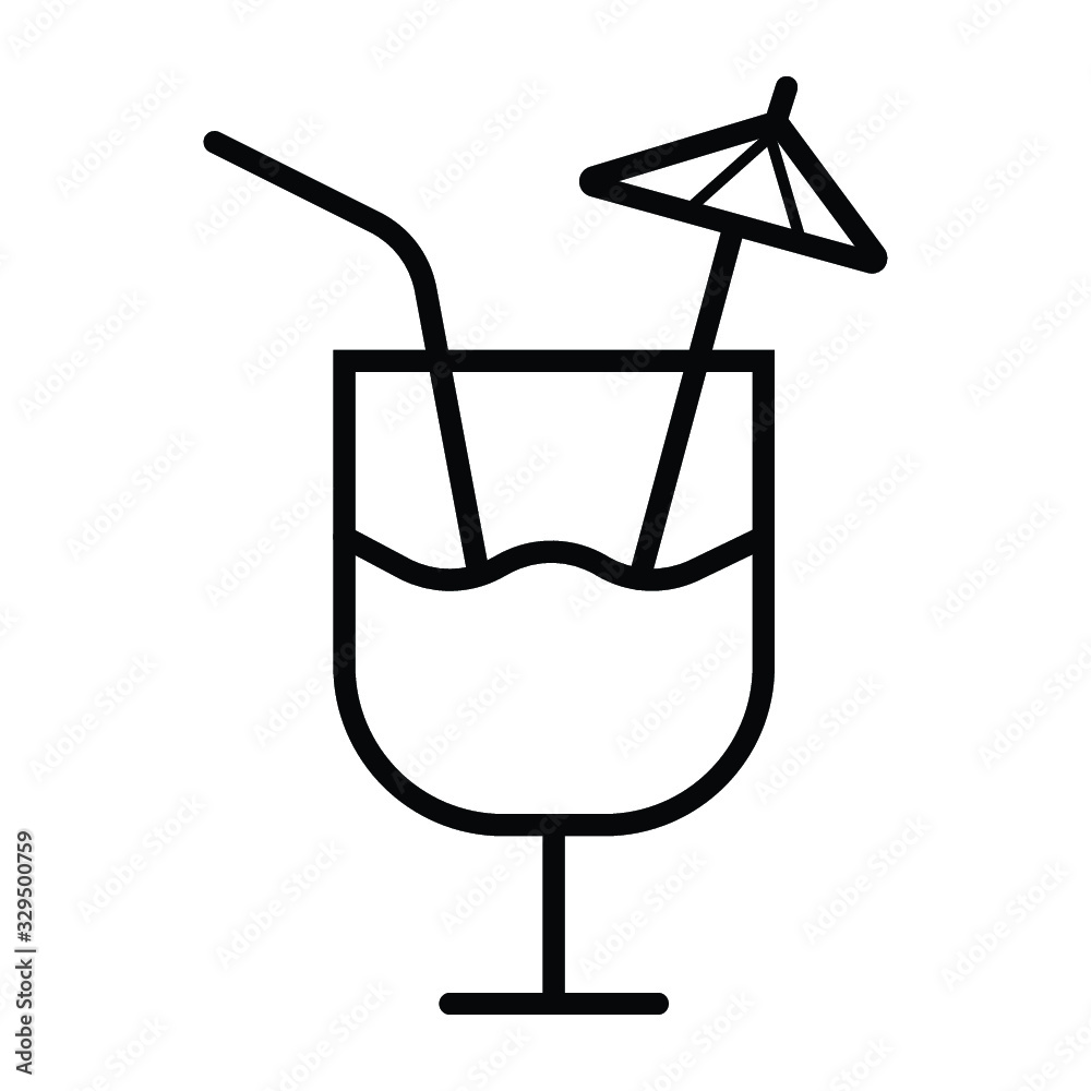 Summer Drinks Icon vector illustration