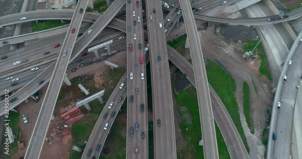 This video is about a birds eye view of rush hour traffic on major freeway in Houston. This video was filmed in 4k for best image quality. This video is about a birds eye view of rush hour traffic on major freeway in Houston. This video was filmed in 4k for best image quality.