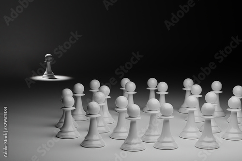 A pawn is excluded by others.