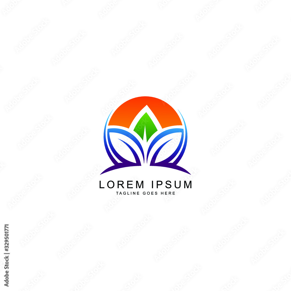 leaf logo template leaf logo template