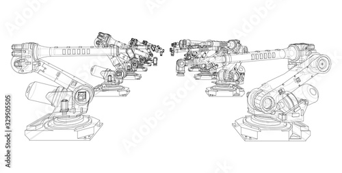 A industral robots manipulators