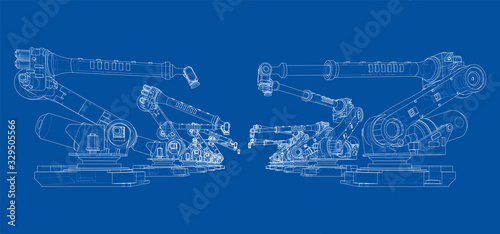 A industral robots manipulators
