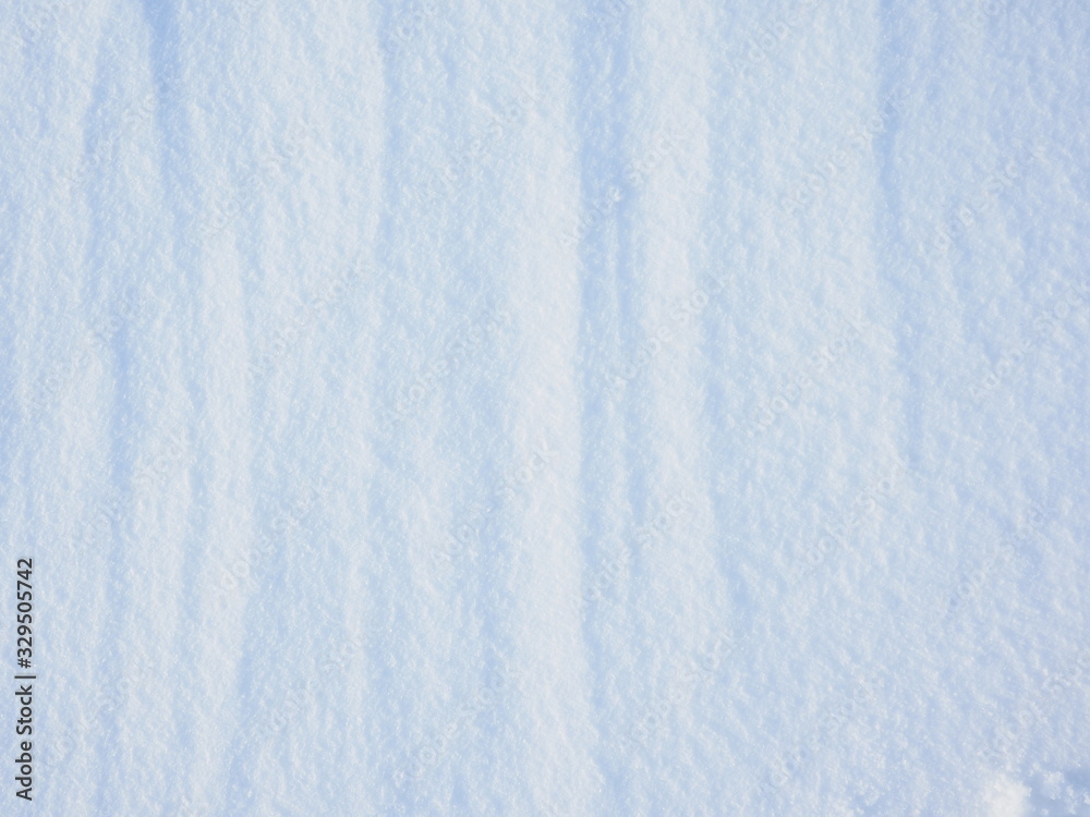 White snow and clear ice. Background