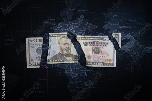 broken dollar on a world map money in a jacket pocket Concept image of Business Acronym AML Anti Money Laundering money, paper, financial, success, symbol, aml, laundering, concept, white, finance mon