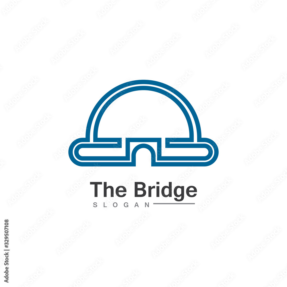 Business Bridge Logo Design Vector Icon Template design Business Bridge Logo Design Vector Icon Template design