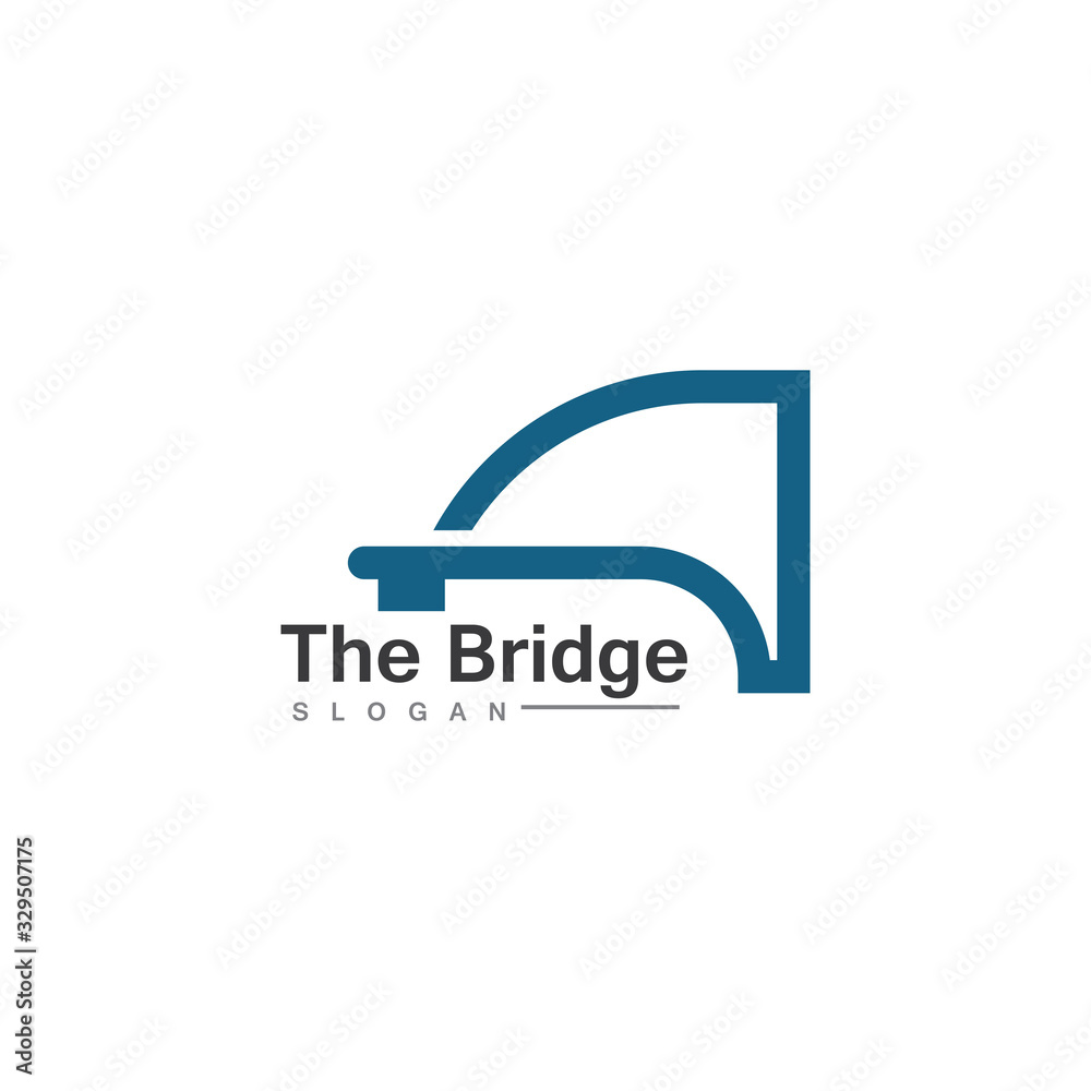 Business Bridge Logo Design Vector Icon Template design Business Bridge Logo Design Vector Icon Template design