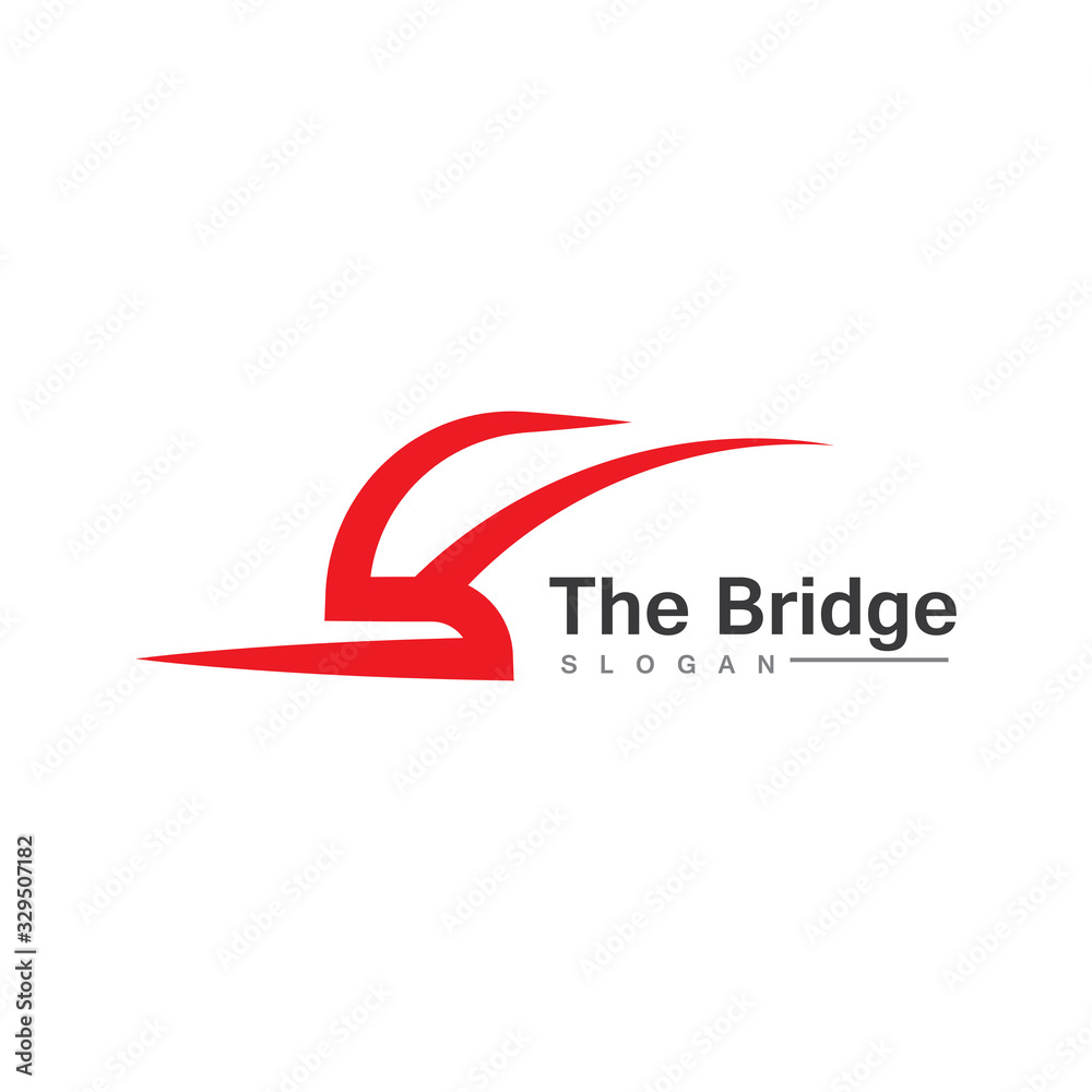 Business Bridge Logo Design Vector Icon Template design Business Bridge Logo Design Vector Icon Template design