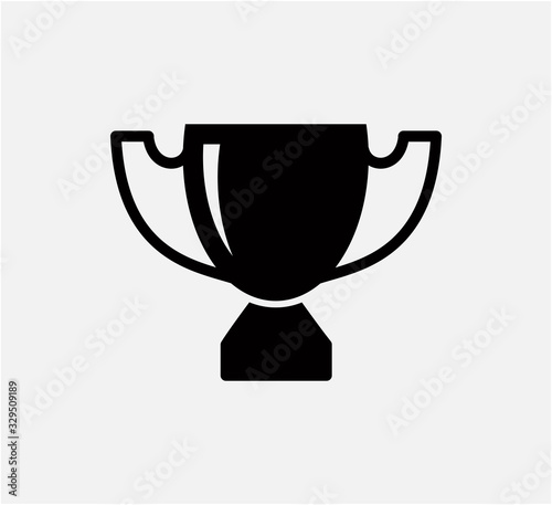 Trophy icon vector logo design template