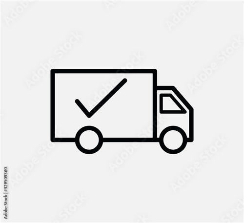 Delivery icon vector logo template