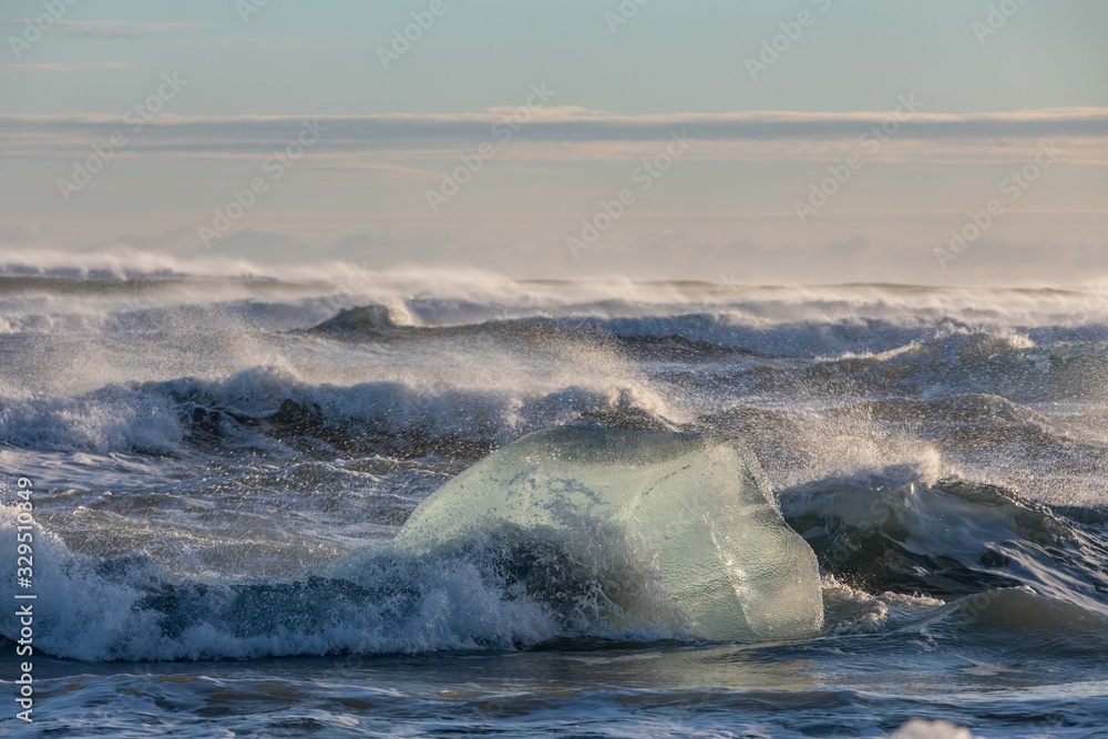 Obraz premium Diamond Beach Islande