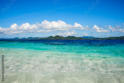 Transparent ocean water. Coron island, Philippines