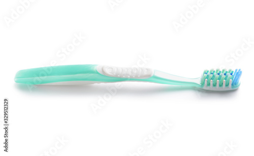 Tooth brush on white background