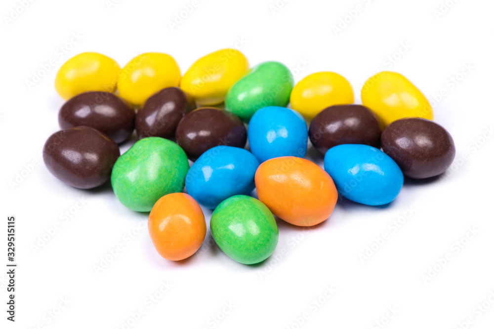 Pile of multi-colored glazed jelly beans Pile of multi-colored glazed jelly beans