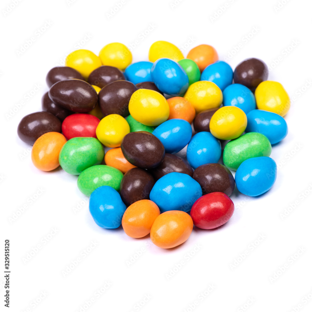 Pile of multi-colored glazed jelly beans Pile of multi-colored glazed jelly beans