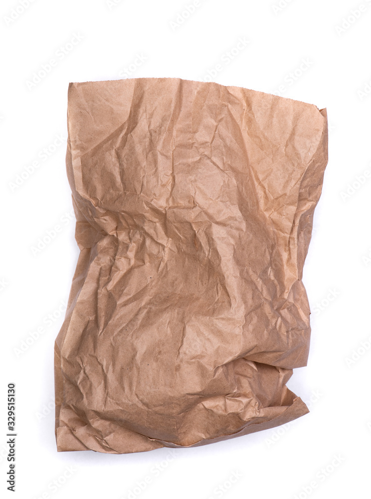 Obraz premium Crumpled paper bag