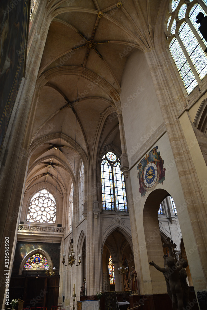 Voûtes gothiques de Saint Germain l'Auxerrois, Paris