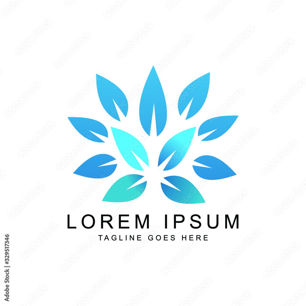 Obraz premium leaf logo template