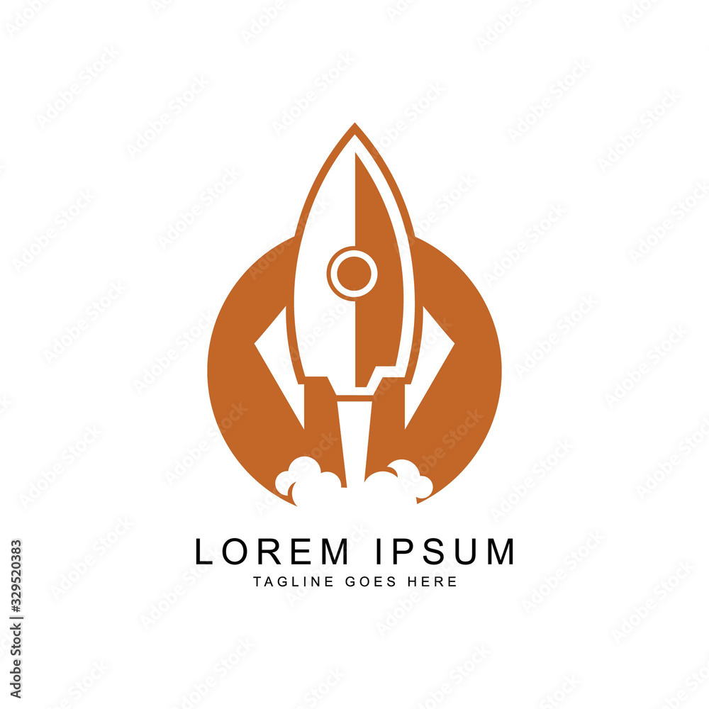 rocket logo template